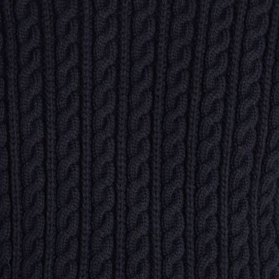 ハイブリットコットンケーブル　クルーネックプルオーバー