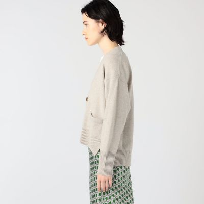 ラムカシミヤ　Ｖネックカーディガン