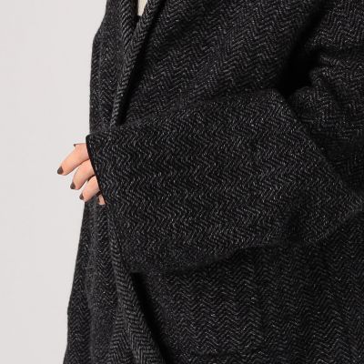 ボイルジャカード　ショールカラーカーディガン
