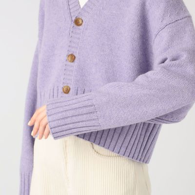 ラムカシミヤ　Ｖネックカーディガン