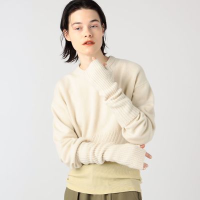 maison TOMORROWLAND/メゾン トゥモローランド ラムカシミヤ　フィンガーレスロンググローブ