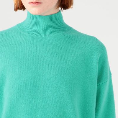 ラムカシミヤ　ビルドネックプルオーバー