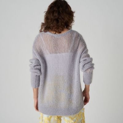 ライトモヘヤブレンド クルーネックプルオーバー | maison