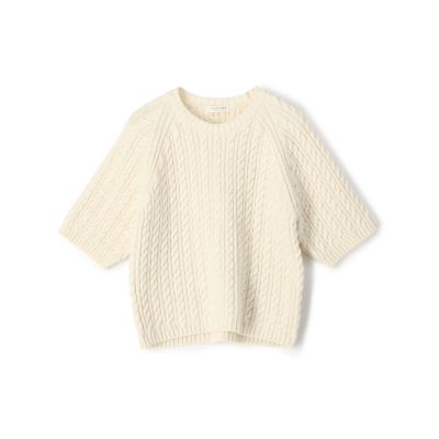 ハイブリットコットンケーブル ハーフスリーブプルオーバー | maison