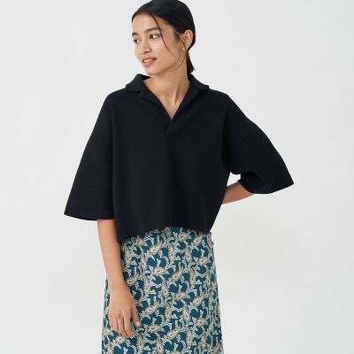 ソリッドニット スキッパープルオーバー | maison TOMORROWLAND/メゾン