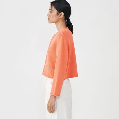 ハーフミラノリブ クロップドカーディガン | maison