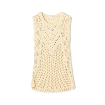 ＜maison TOMORROWLAND＞パターンコットン　ノースリーブプルオーバー
