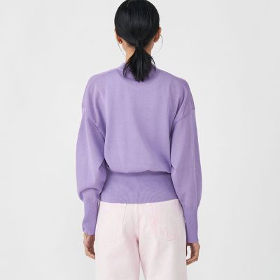 ドライレーヨン　ジップアップカーディガン