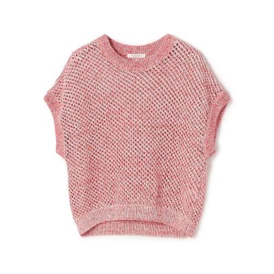 ＜maison TOMORROWLAND＞メッシュコットン　クルーネックプルオーバー