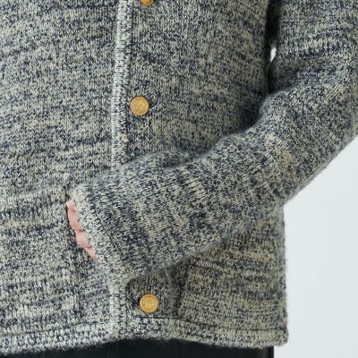 ウールナイロンツイード Vネックカーディガン | maison TOMORROWLAND