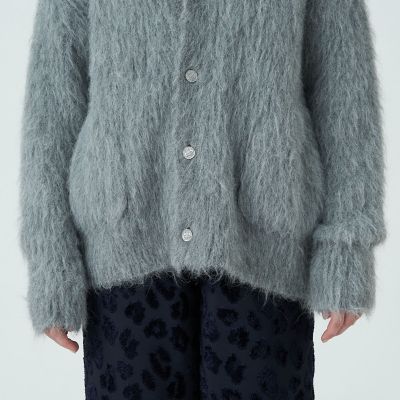 フラッフィーアルパカ Vネックカーディガン | maison
