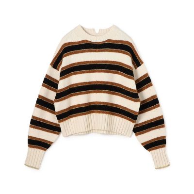 ＜maison TOMORROWLAND＞ボーダー　クルーネックプルオーバー