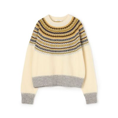 ＜maison TOMORROWLAND＞ホールガーメントジャカード　クルーネックプルオーバー