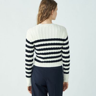 ハイブリットコットンケーブル ショートカーディガン | maison