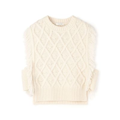 ＜maison TOMORROWLAND＞パターンケーブル　クルーネックベスト