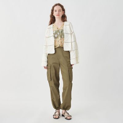 Knit265 ポップコーン売れ筋商品|||ニット　オープンカーディガン ポップコーンニットカーディガン（カーディガン/ボレロ