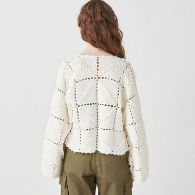 〈TOMORROWLAND〉ハンドメイドニットカーディガン TOMORROWLAND｜TOOMRROWLAND tricot ナイロンモヘヤウール