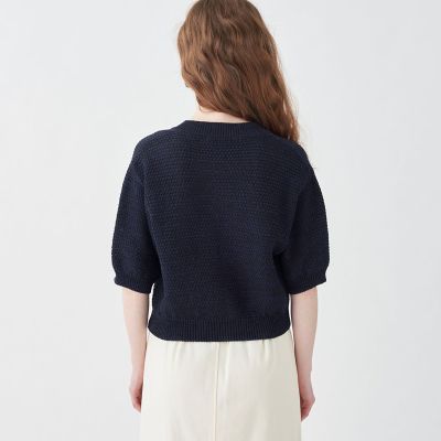 sunset park キャットモチーフ ハーフスリーブカーディガン sunset park キャットモチーフ ハーフスリーブカーディガン トップス