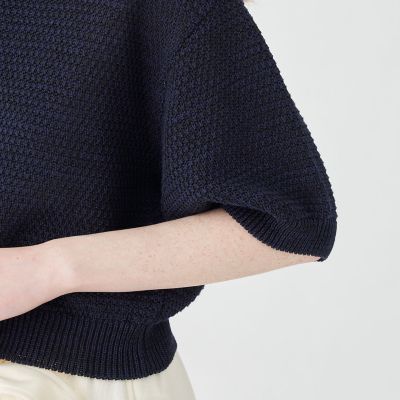 ギマコットン ハーフスリーブカーディガン | maison