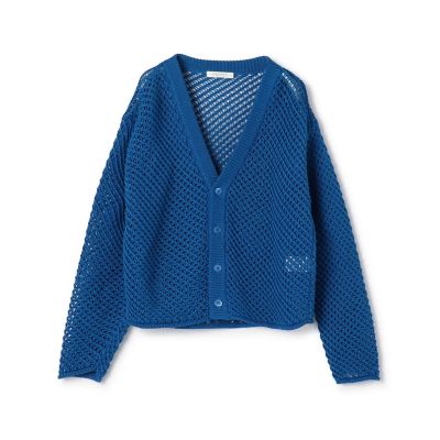 未使用級　24SS　トゥモローランド♡メッシュコットンVネックカーディガン メッシュコットン Vネックカーディガン | maison TOMORROWLAND