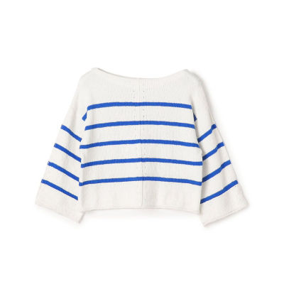 ＜maison TOMORROWLAND＞フリジーヤーン　ボートネックプルオーバー