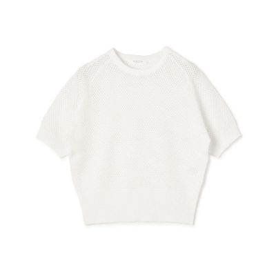 ＜maison TOMORROWLAND＞リネンメッシュ　ハーフスリーブプルオーバー