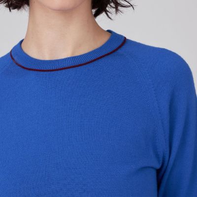 プレーンウール　クルーネックプルオーバー