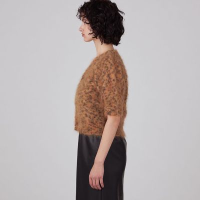 レオパード　ハーフスリーブカーディガン