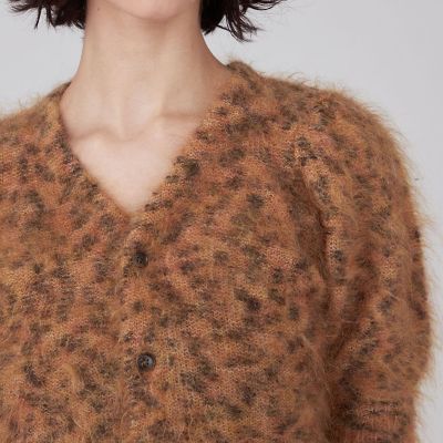 レオパード　ハーフスリーブカーディガン