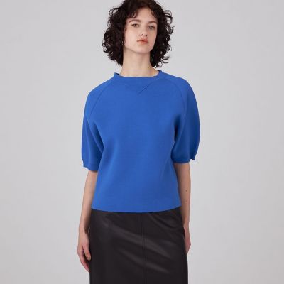 【ＷＥＢ限定】　ダブルニット　ハーフスリーブプルオーバー