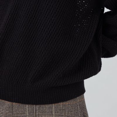 【ＷＥＢ・一部店舗限定】ウールメッシュ　ポロプルオーバー