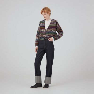 TOMORROWLAND / トゥモローランド ニットボンディング クロップドジャケット ニットボンディング クロップドジャケット | maison