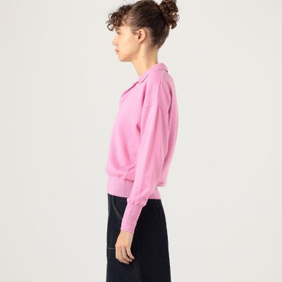 新品チャコット★¥19,800トリップウールプルオーバー ピンク TM コットンウール ポロプルオーバー | maison TOMORROWLAND/メゾン