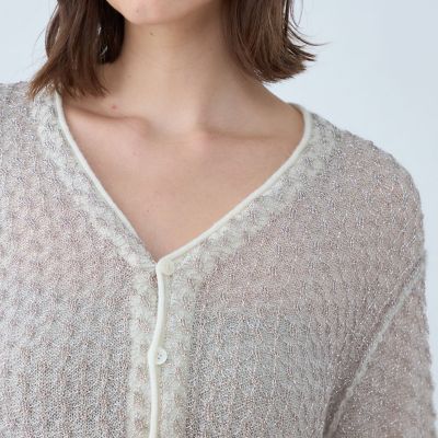 W.L.T グレー Vネックモヘアカーディガン Lサイズ W.L.T グレー Vネックモヘアカーディガン Lサイズ - メルカリ