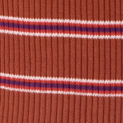コットンリブ　クルーネックカーディガン
