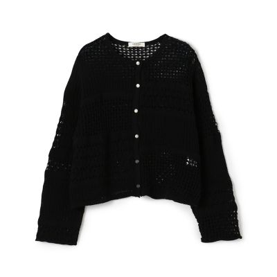 【ＷＥＢ限定】コットンレーシー　クルーネックカーディガン