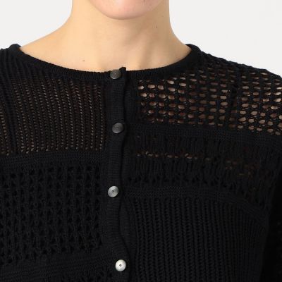 【ＷＥＢ限定】コットンレーシー　クルーネックカーディガン