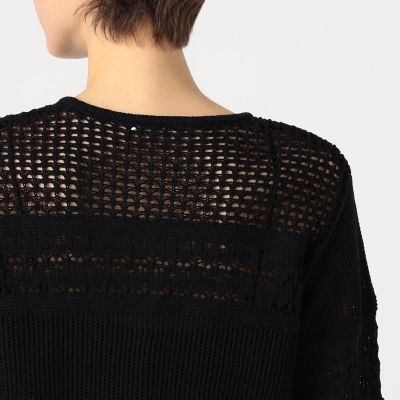 【ＷＥＢ限定】コットンレーシー　クルーネックカーディガン