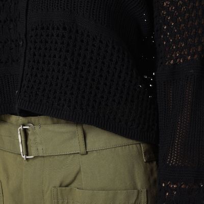 【ＷＥＢ限定】コットンレーシー　クルーネックカーディガン