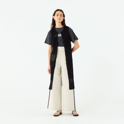 WEB限定】コットンレーシー ノースリーブワンピース | maison