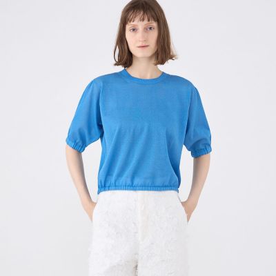 ドライレーヨン　パフスリーブプルオーバー