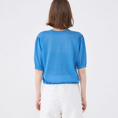 ドライレーヨン　パフスリーブプルオーバー