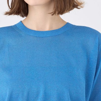 ドライレーヨン　パフスリーブプルオーバー