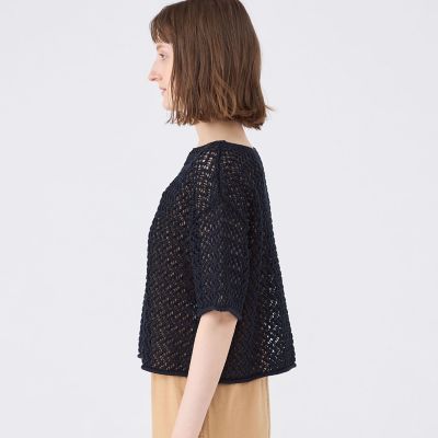 美品　かぐれ　ペルーボートネックプルオーバー かぐれ｜リネンボートネックプルオーバー | Rakuten Fashion