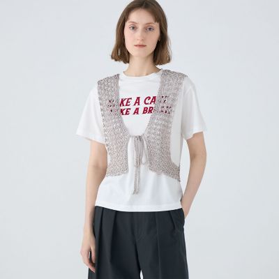 メタリッククロシェ　フロンタブルベスト