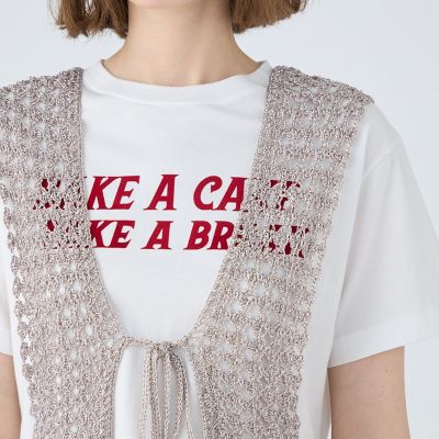 メタリッククロシェ　フロンタブルベスト