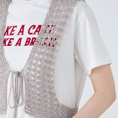 メタリッククロシェ　フロンタブルベスト