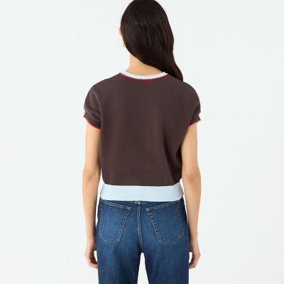 【MACPHEE】ドライコットン フレンチスリーブプルオーバー MACPHEE 【MACPHEE】ドライコットン フレンチスリーブプル