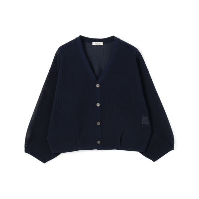 コットンメッシュ　Ｖネックカーディガン
