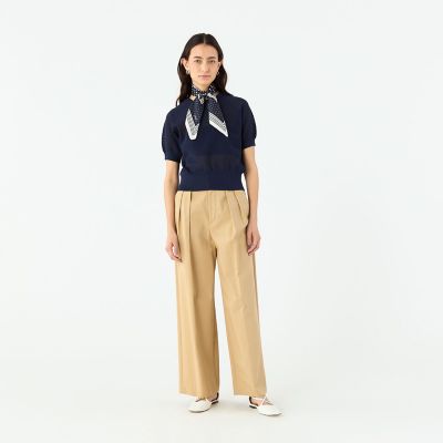 コットンメッシュ　ハーフスリーブプルオーバー